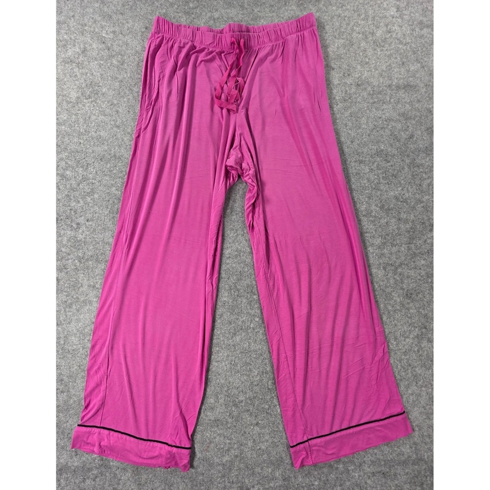 Victoria's Secret Lounge Drawstring PJ Sleep Bottom Pants Pockets Pink Large